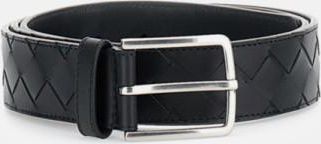 Bottega Veneta Black Braided Belt