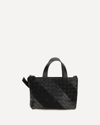 Bottega Veneta Borsa a Mano Intrecciato con strisce in suede Man UNI