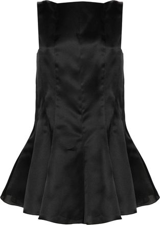 Khaite The Mags silk short dress - women - Silk/Silk - 4 - Black