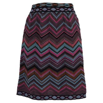 Missoni M Missoni Chevron Skirt in Multicolor Viscose