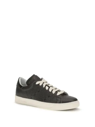 Kiton Pebbled Leather Sneaker - Gray