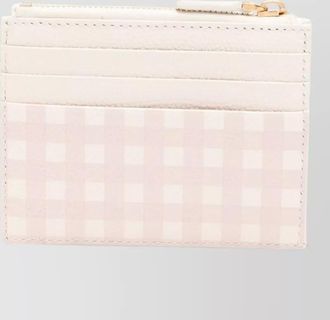 Valentino Garavani checkered pattern compact wallet and cardholder