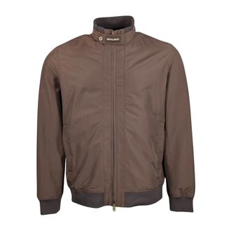Woolrich Bomber Jackets, male, Brown, Size: 3XL Spring Lewis Bomber