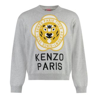 Kenzo Heren, Truien, Grijs, Maat: S Katoen