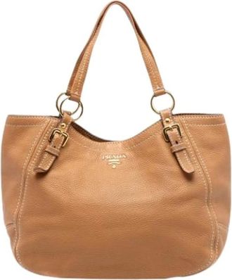 Prada Pre-owned Shoulder Bags, female, Brown, Size: ONE SIZE Pre-owned Vintage Shoulder Bag