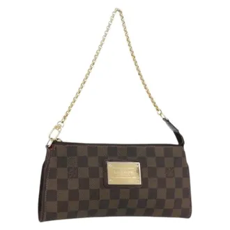 Louis Vuitton Pre-owned Clutches, female, Brown, Size: ONE SIZE Pre-owned Canvas Pouch
