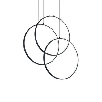 Netlighting Frame LED Decorative Integrated Pendant Light Black 3000K