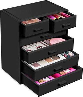 Sorbus Large 6 Drawer Makeup & Jewelry Organizer Case