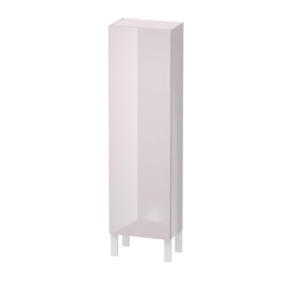 Duravit Duravit L-cube Semi-alta Anchura De Mueble 400mm, Profundidad 243mm, 1 Puerta, Bisagra Con Bisagra A La Derecha, Color: Laca Blanca Lila Alto Brillo -