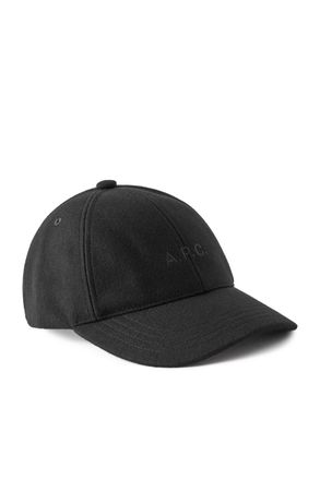 A.P.C. Charlie Logo-Embroidered Wool-Blend Baseball Cap