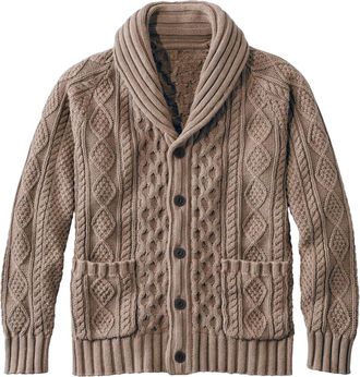 Generic Mens Cardigans with Pockets Smart Casual Cable Knit Jumpers Long Sleeve Shawl Neck Cardigan Solid Colour Knitted Designer Sweater Regular Fit Jacket W