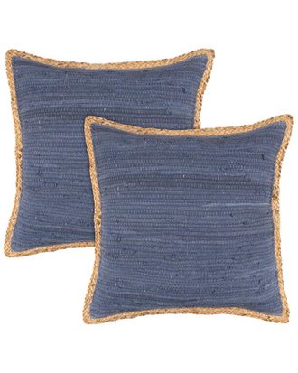 LR Home Lr Home Set Of 2 Riley Solid Throw Pillows