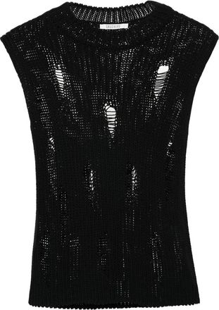 Gauch&egrave;re Gedistilleerd Katoenen Vest - Dames - Tops zonder mouwen - Zwart - M - Katoen - Tops