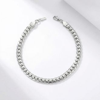 Pompeii3 Jean 8mm Anklet Silver Plated 10 Length