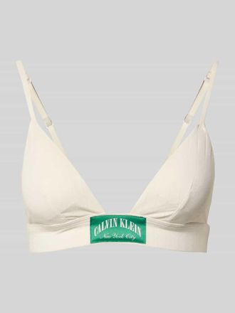 Calvin Klein Underwear Bralette aus Baumwoll-Mix Modell LIGHTLY LINED in Offwhite, Gr&ouml;&szlig;e XL