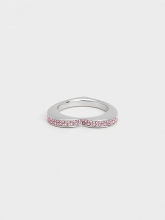 Charles & Keith Malorie Crystal Heart Ring