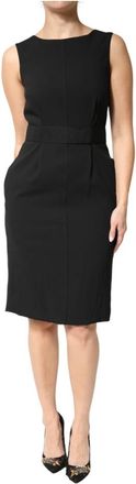 Dolce & Gabbana Mouwteloze Schede Jurk - Dames - Casual kleedjes - Zwart - M - Kleedjes