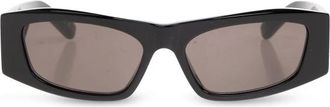 Balenciaga Nano Rectangle AF Zonnebril - Dames - Zonnebrillen - Zwart - ONE Size - Accessoires