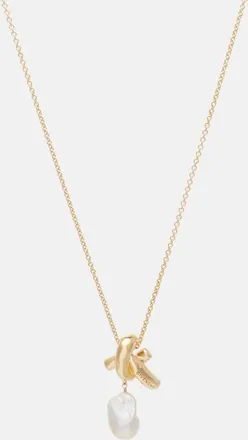 Givenchy Chain Link pearl pendant necklace