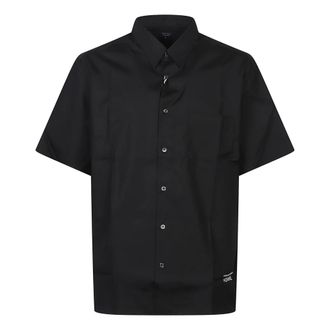 Comme Des Gar&ccedil;ons Short Sleeve Shirts, male, Black, Size: L Logo shirt