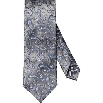 Eton Grey Paisley Silk Jacquard Tie in Dark Grey at Nordstrom Rack