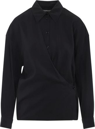 Christophe Lemaire Shirts, female, Black, Size: XS Twisted Shirt