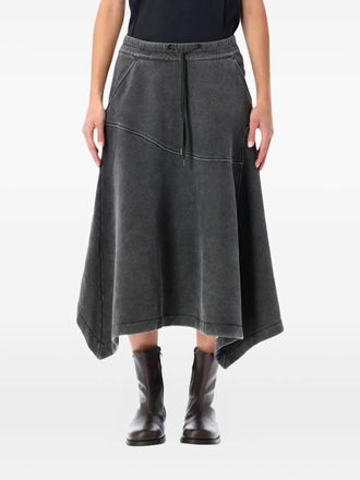 Our Legacy drawstring panelled skirt - women - Organic Cotton - 36 - Black