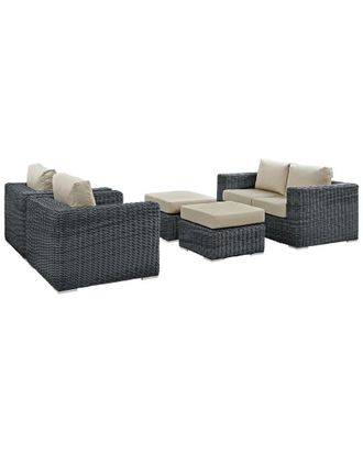 ModWay Summon 5-Piece Outdoor Patio Sunbrella Sectional Set