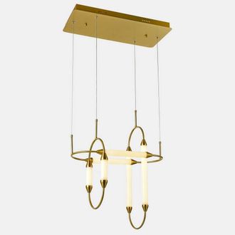 Netlighting Modern LED Hanging Pendant Copper Warm White 3000K in Gold