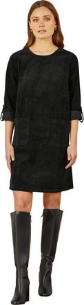Yumi Cord Tunic Dress With Pockets in Black at Nordstrom, Size 10