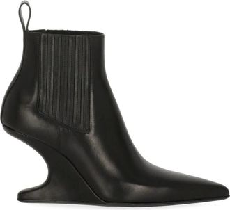 Rick Owens Schoenen, Dames, Zwart, 36 EU, Leer, Arrowhead Boot