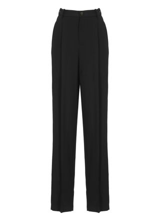 Elisabetta Franchi Black Viscose Pants