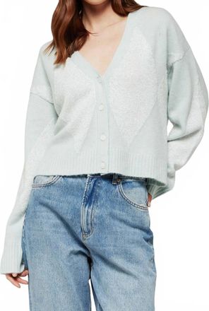 Brodie Miriam Sequin Cardigan In Morning Dew