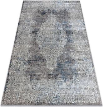 RugsX Rugsx - bliss Z214AZ221 carpet cream / blue - Rosette, modern, structural blue 160x220 cm