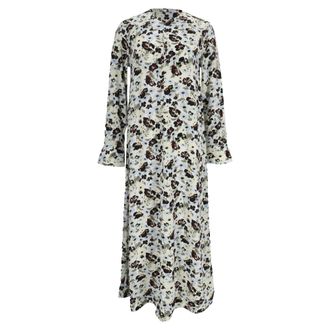 Ganni Ganni Crepe Maxi Dress in Floral Print Viscose
