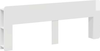 vidaXL Cabecero Con Armario Brillante Madera De Ingenier&iacute;a Vidaxl