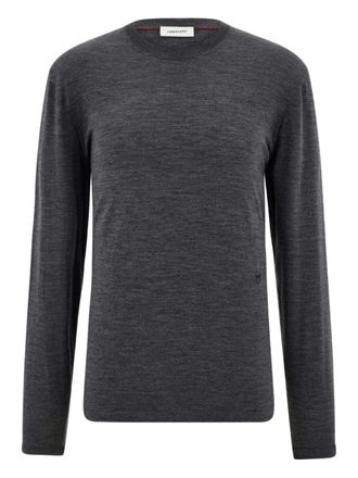 Ferragamo crew-neck sweater - men - Virgin Wool - L - Grey