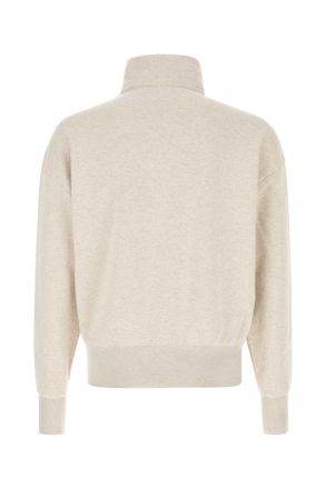 Prada Mens Melange Sand Cotton Sweatshirt Naturale Felpe