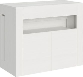 Itamoby Consola extensible 90x42/302 cm efecto madera, fresno blanco