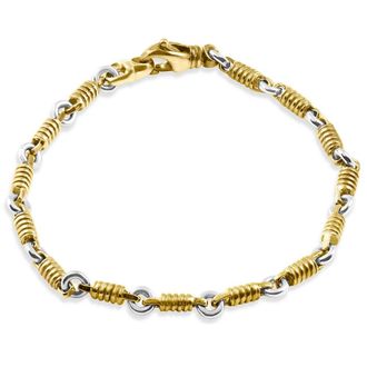 Pompeii3 Mens Designer 14k Gold (21gram) or Platinum (34gram) 4mm Link Bracelet 8.5