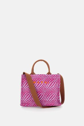 Marni Pink Logo Small Tote