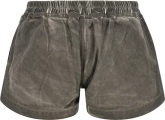 Rick Owens Drawstring Cotton Shorts - Gray