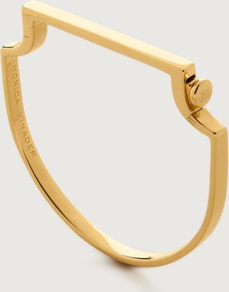 Monica Vinader Gold Signature Bangle