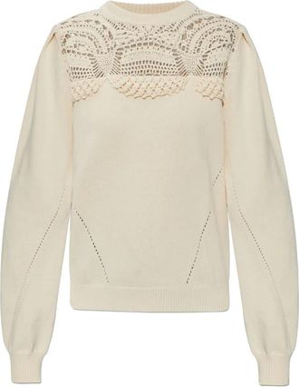 Ulla Johnson Maglione lavorato alluncinetto - Toni neutri