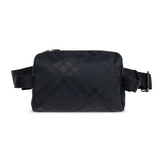 Burberry Belt Bags, male, Black, Size: ONE SIZE Check Pattern Belt Bag
