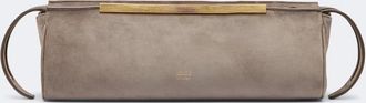 Khaite Donna suede clutch
