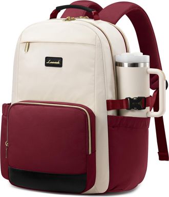 Lovevook Laptop Backpack for Women with Pouch Pocket for Large Capacity Cup,15.6 Inch Backpack Womens Travel Backpack, Waterproof Laptop Computer Bag for Work 