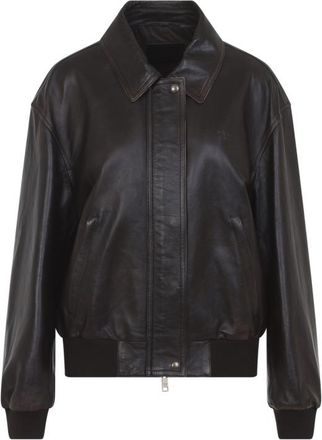 Prada Dark Brown Shirt Collar Jacket