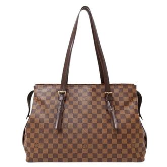 Louis Vuitton Pre-owned Tote Bags, female, Brown, Size: ONE SIZE Pre-owned Damier Canvas Tote Bag
