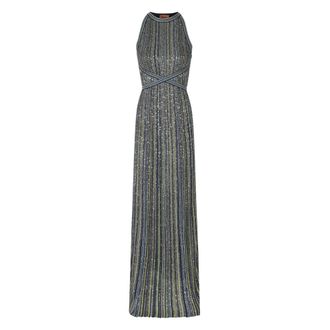 Missoni Vestido Largo de Punto con Lentejuelas - Dresses - Mujer - Multicolor - S